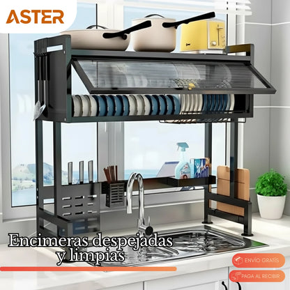 Platera DryRack + AFILADOR DE CUCHILLOS GRATIS